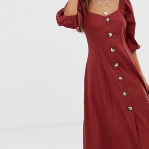 Brand New - never worn rust seersucker dress